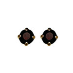 Inverness January Garnet Tiffany Earring 3mm 24KT GP #81