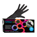 Framar Midnight Mitts Disposable Nitrile Gloves 100/box