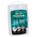 Artistic Nail Design Gel On Xtensions Soft Gel Nail Tips - Medium Round (110/Pack)