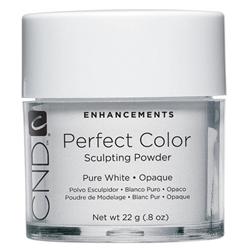Creative Nail Design Perfect Color White Powder  .8OZ