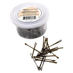 MINI-BOB BROWN BOBBY PINS (100) DANNYCO